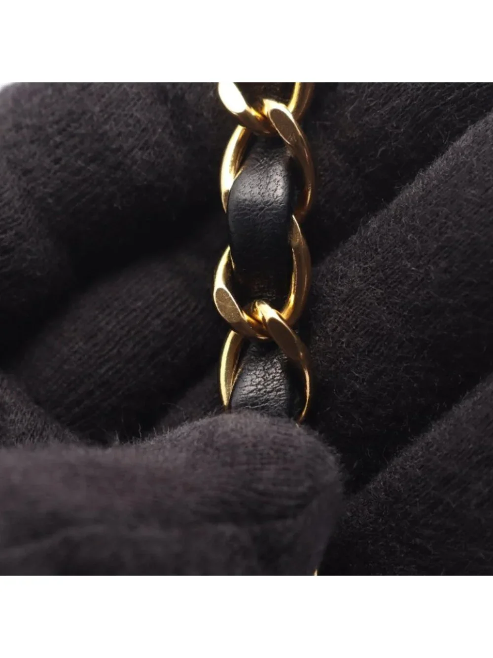 Chanel Shoulder Bag Quilted Diana Flap Black Lambskin Chain